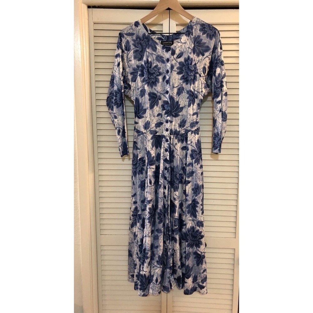 Carole Little For Saint Tropez West Dress Size 8 Vintage Floral
